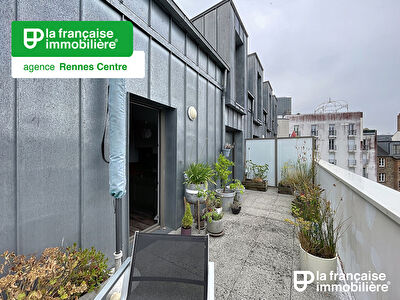 Appartement Rennes Centre Ville, Le Mail – 5 pièces 114.05 m² – Garage et Parking – Double Terrasse –