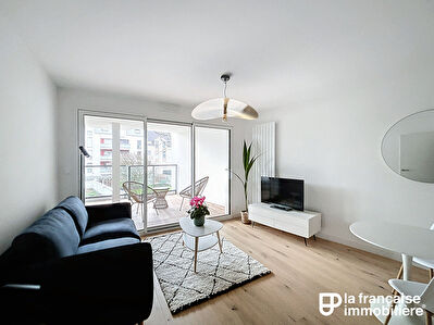 Appartement Type 2 à louer – Meublé – 42.70m² – Balcon de 17.65m² – Immeuble STORM sortie de terre en 2024 – Parking – Exposé plein Sud – Avenue Sergent Maginot – RENNES