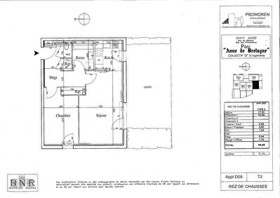 APPARTEMENT T2 REZ DE JARDIN
