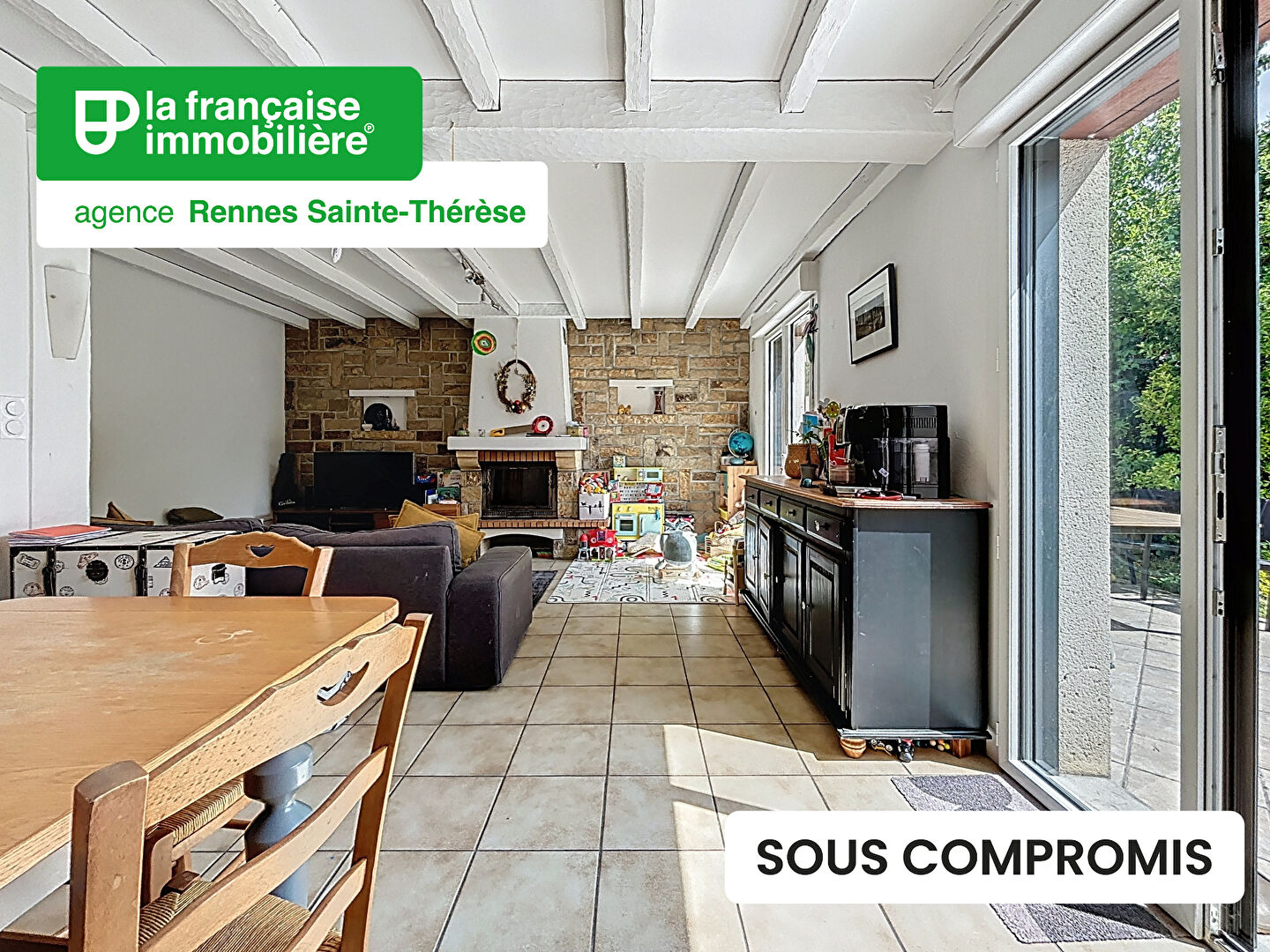 Sous compromis – Maison type 6 –  Jardin, garage et cave ? Quartier Rapatel – Rennes - LFI-THER-19032