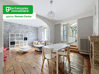 Appartement Rennes – Centre historique – Rue du Chapitre – 3 pièces – 69.74.5 m² carrez – 2 Chambres – Cave
