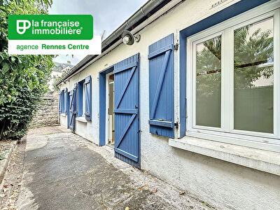 Maison Rennes Centre-ville – Chézy Dinan – 2 pièces 35.93 m2 habitables et de 46.29m² en utiles – 1 chambre + 1 bureau – terrain de 68m² – terrasse de 24m² –