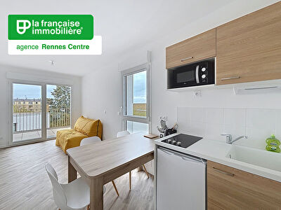 Appartement Type 1 à louer – Meublé – Immeuble Neuf – Rue de Saint Malo – 24m2 – Balcon et Parking  –  Rennes
