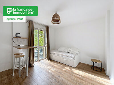 Studio meublé de 19.95m² – Pacé – 10 min de Rennes – Proximité commodités