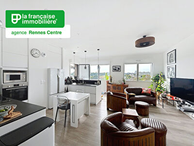 Appartement de Type 4 à louer – Meublé –  95m² – Résidence de 2022 – Terrasse – Parking – Colocation acceptée – Rue Françoise Elie – Rennes