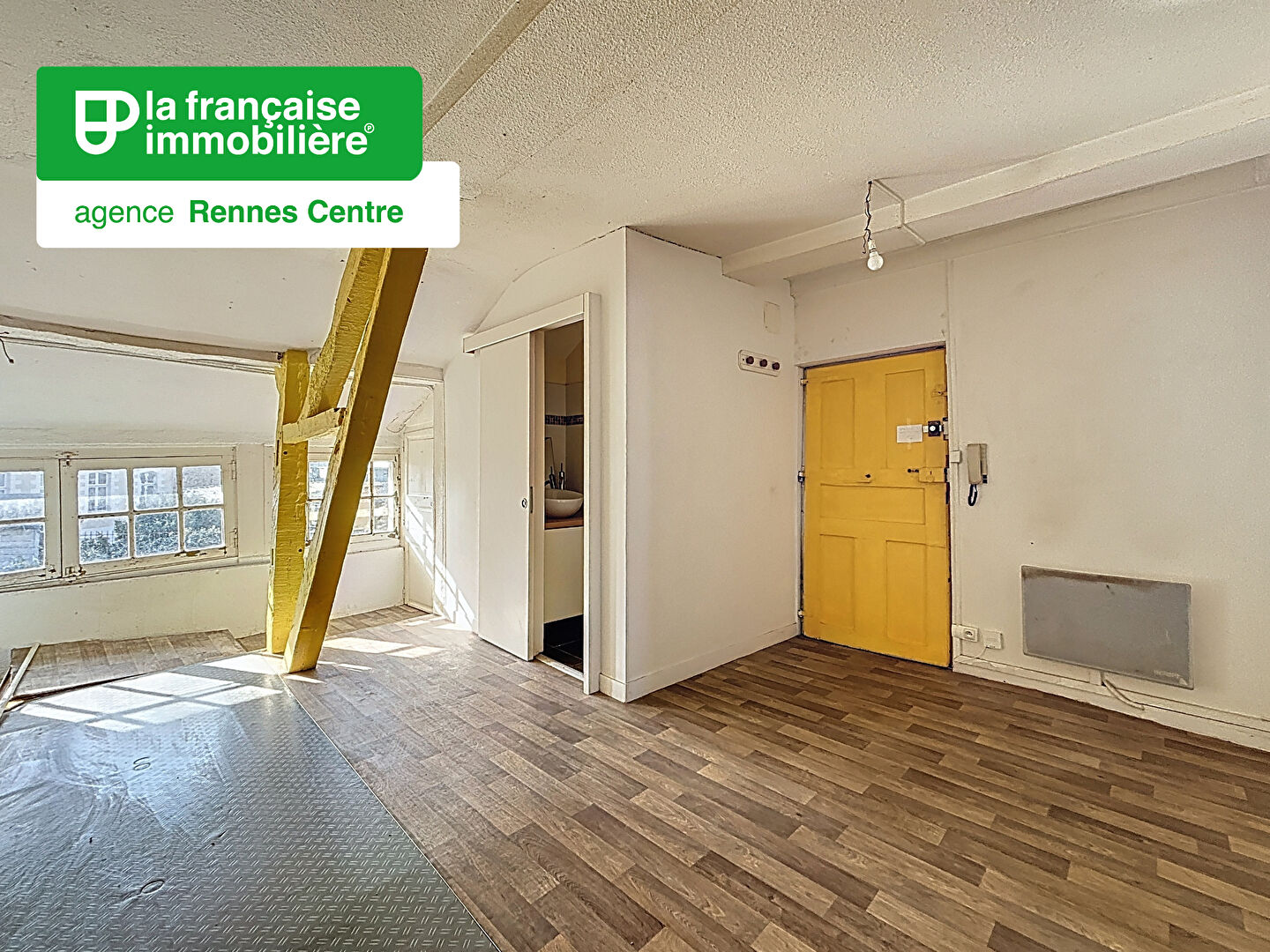 Appartement Rennes 2 pièces de 42.77 m2 en carrez – 48.31m² au sol – dernier étage – Cave - LFI-CENTRE-19909