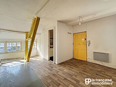 Appartement Rennes 2 pièces de 42.77 m2 en carrez – 48.31m² au sol – dernier étage – Cave