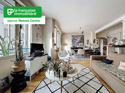 Appartement Rennes – Centre-Ville – Saint Hélier – 6 pièces – 120.35 m² – Balcon – Cave – Grenier