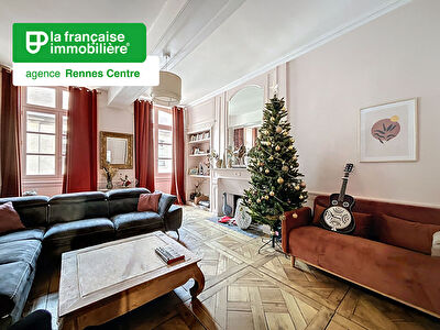 Appartement Rennes – Centre historique – 4 pièces -106.05 m² – Entièrement refait – caves – grenier