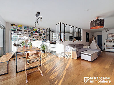 Appartement type 5 – Trois chambres, balcon et garage – Quartier Clémenceau – Rennes