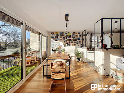 Appartement type 5 – Trois chambres, balcon et garage – Quartier Clémenceau – Rennes