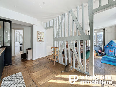 Appartement Rennes Centre ville – Les halles – 5 pièces 100.19 m2 – Grenier – Ascenseur – exposition Sud-Ouest – garage en location