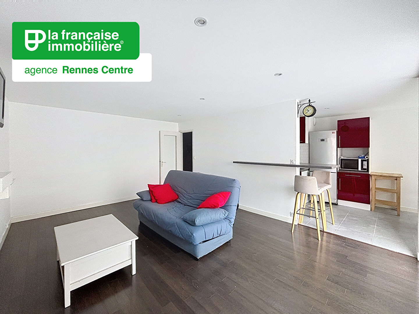 Appartement Type 1 à louer – Meublé – Rennes Centre-ville – 43.00m² – Quartier Bourg l&rsquo;évêque – Loggia - LFI-CENTRE-A-0742
