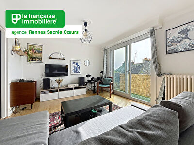 Appartement Rennes 3 pièce(s) dernier étage avec balcon