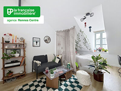 Appartement Rennes – Saint-Hélier – Studio – 19.54 m² en carrez – 31m² au sol – dernier étage – cave