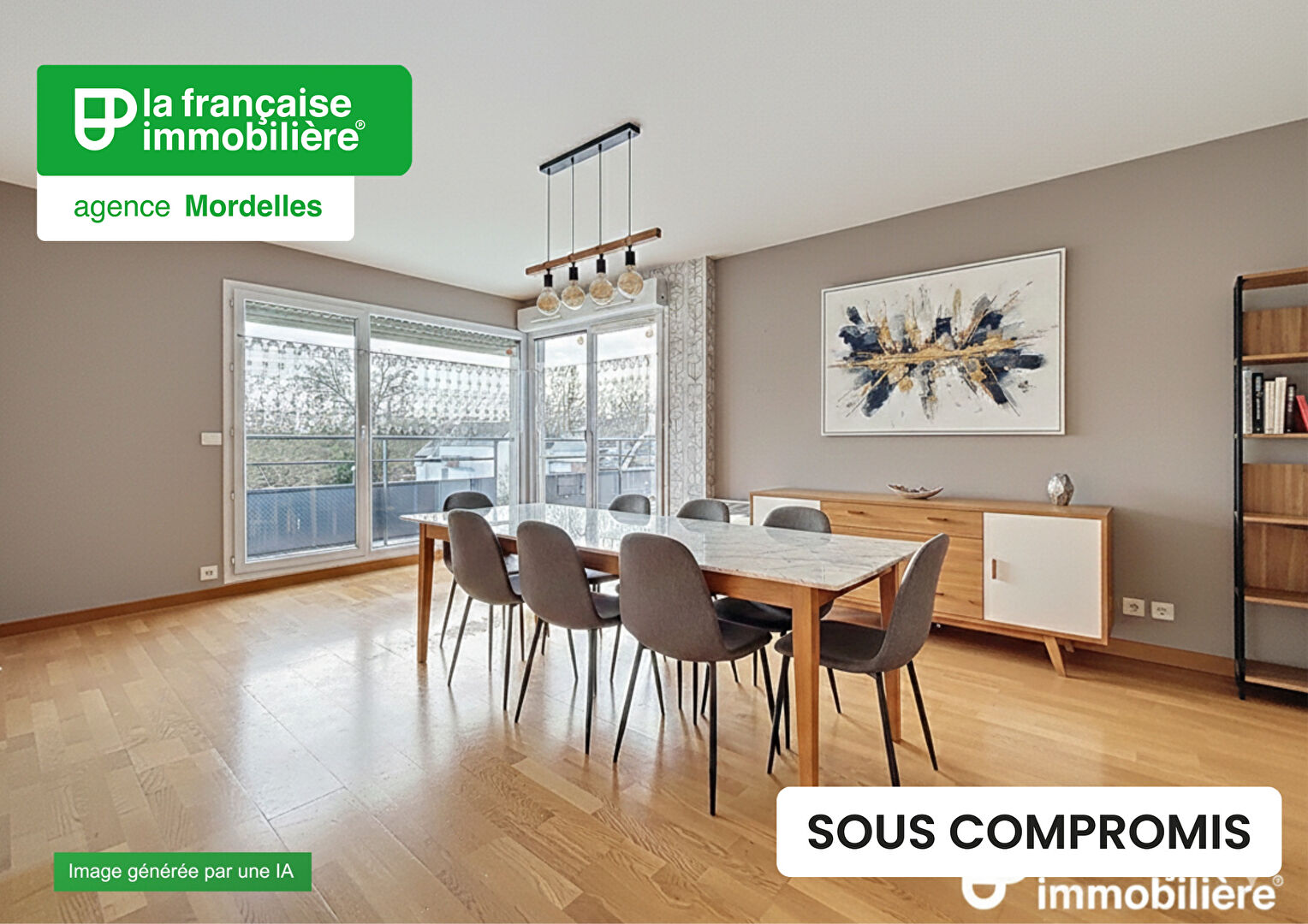 A VENDRE – MORDELLES – Appartement T3 lumineux avec terrasse, garage et ascenseur - LFI-MOR-21366-F