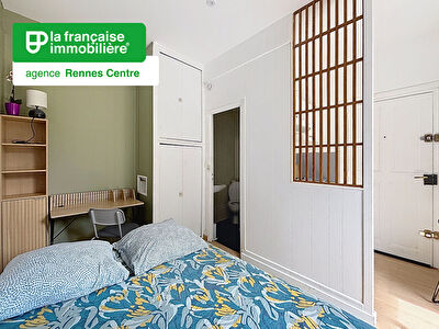Appartement Type Studio à louer – Meublé – Rue de Dinan – 13.90m² – Rennes