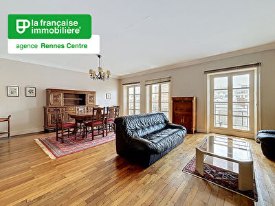 Appartement Rennes – Centre-ville – Les Halles – 4 pièces – 101.04 m² – Cave – Grenier