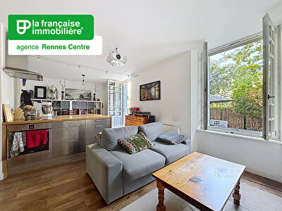 Appartement Rennes – Chézy-Dinan – 2 pièces – 43.34 m² – Jardin – Cave