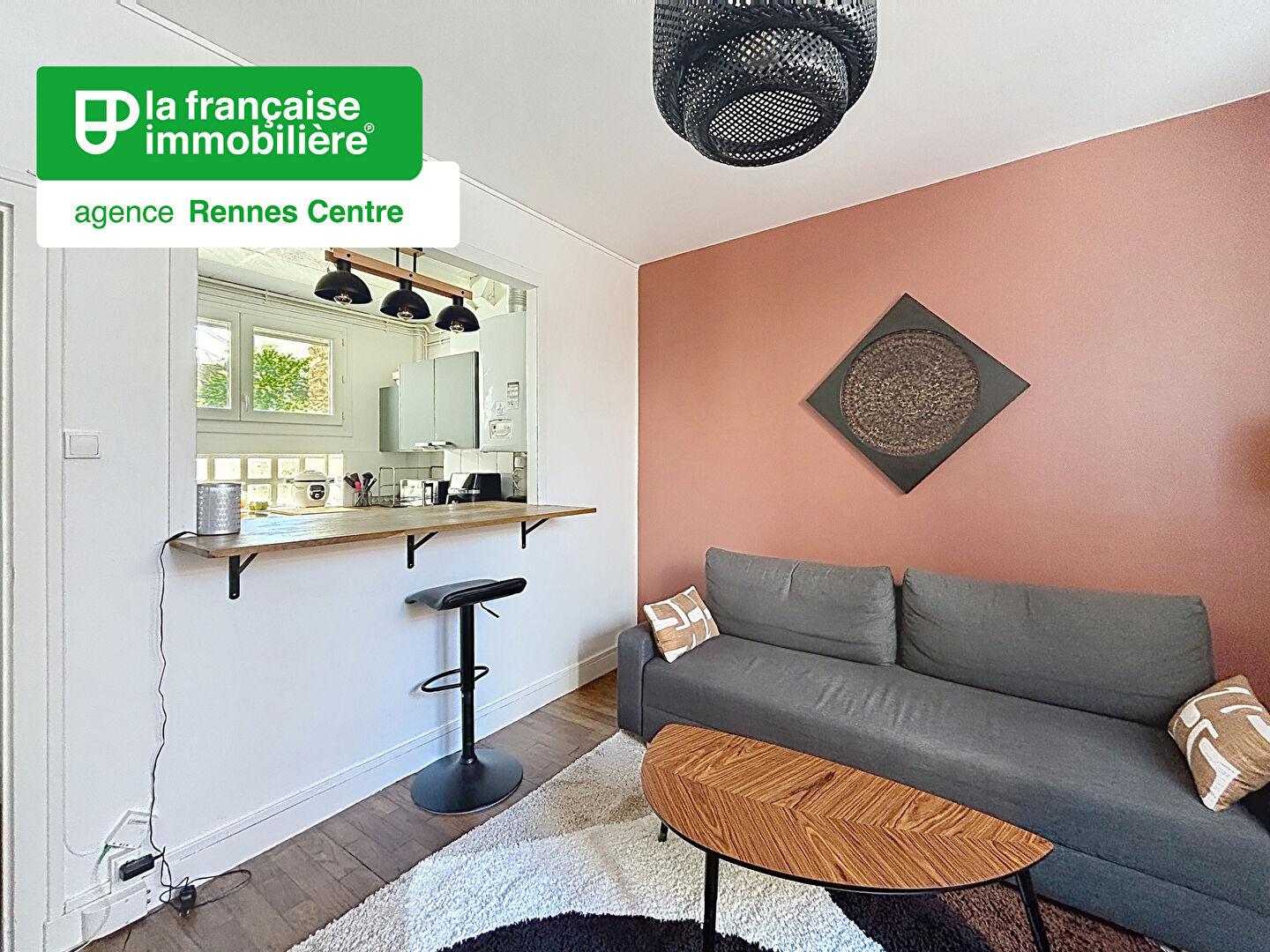 Appartement Type 3 à louer  – Meublé – 50.97m² – Saint Hélier – RENNES – Cave – Rez-de-chaussée surélevé - LFI-CENTRE-A-2480