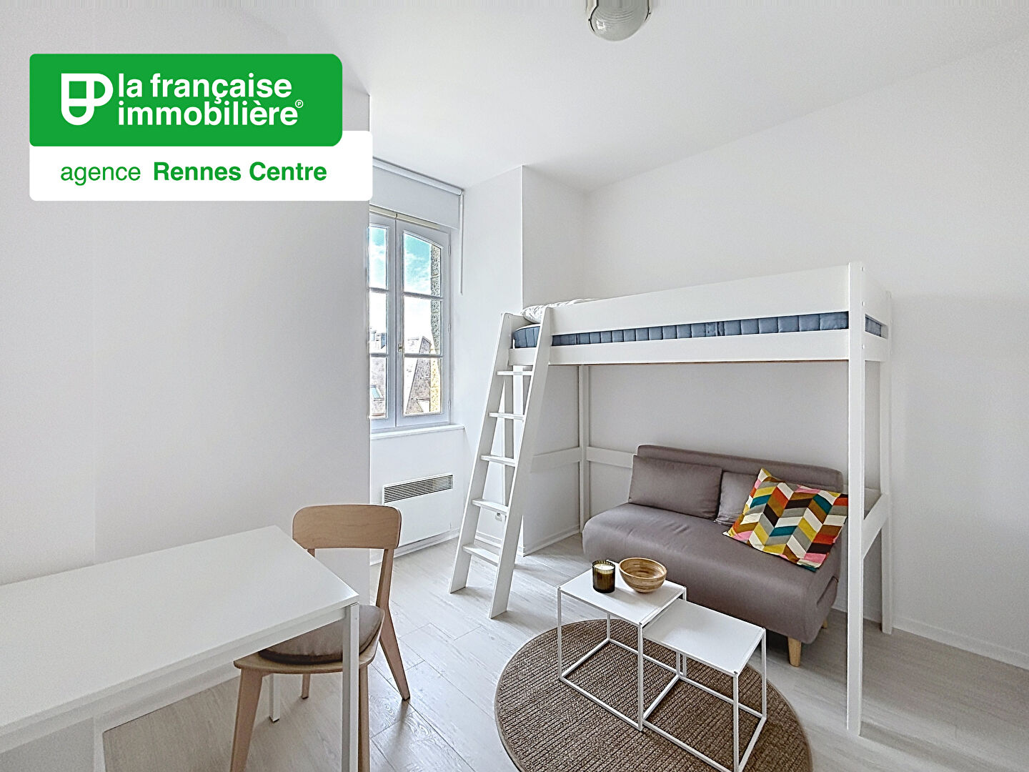 Appartement Type Studio à louer – Meublé – 16m² – Résidence Le Grand Collège – Centre Historique – Rennes - LFI-CENTRE-B-2563