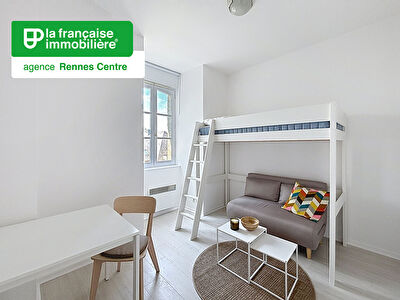 Appartement Type Studio à louer – Meublé – 16m² – Résidence Le Grand Collège – Centre Historique – Rennes