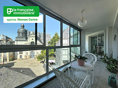 Exclusivité ! Appartement Rennes 5 pièces – 97.58 m2 – 3 chambres – Terrasse Sud-Ouest – Cellier – Garage