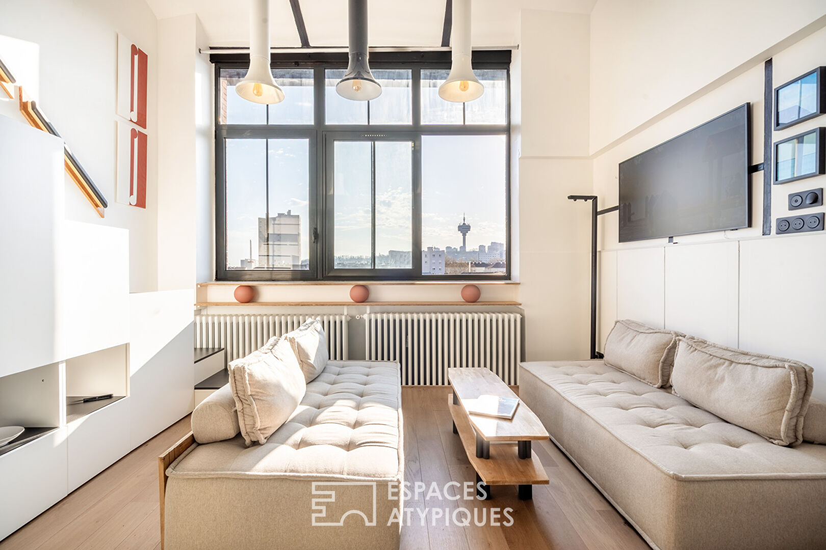 Duplex au dernier étage d'une ancienne imprimerie