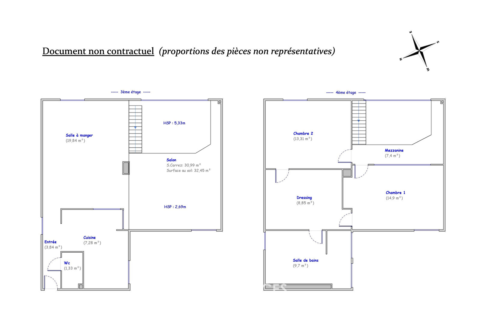 Photo Ancien atelier d'artiste aménagé en duplex à Montmartre image 3/6