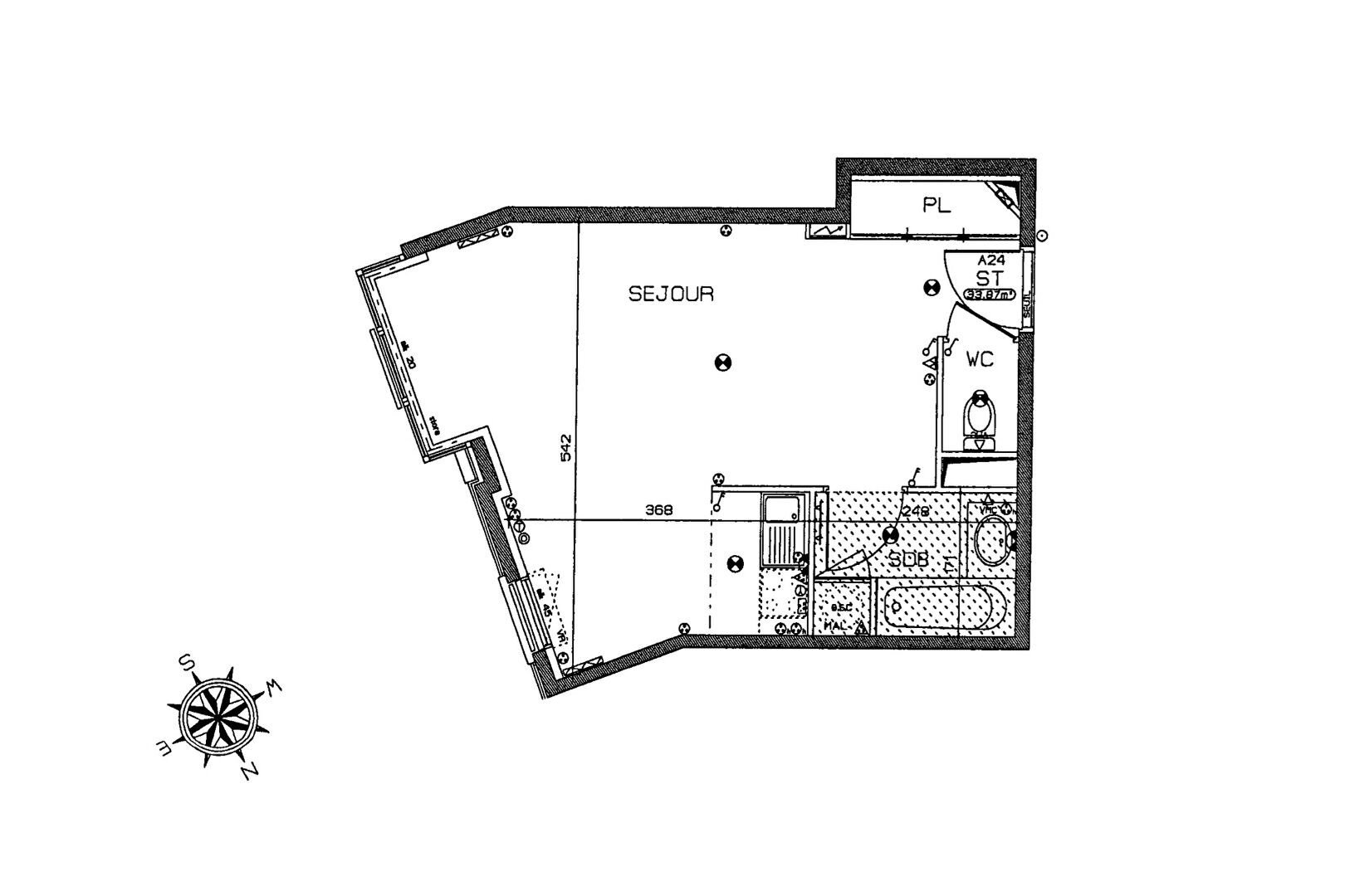 Photo Studio loué Porte de Saint Ouen image 2/2