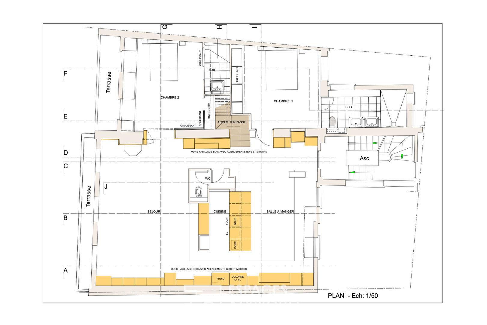 Photo Appartement d'architecte avec rooftop - Louvre-Rivoli image 3/6