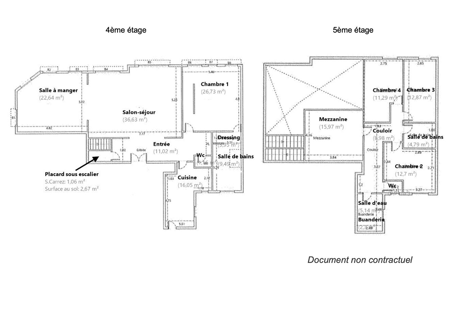 Photo Duplex esprit loft avec séjour cathédrale et studio indépendant - Auteuil Sud image 6/6