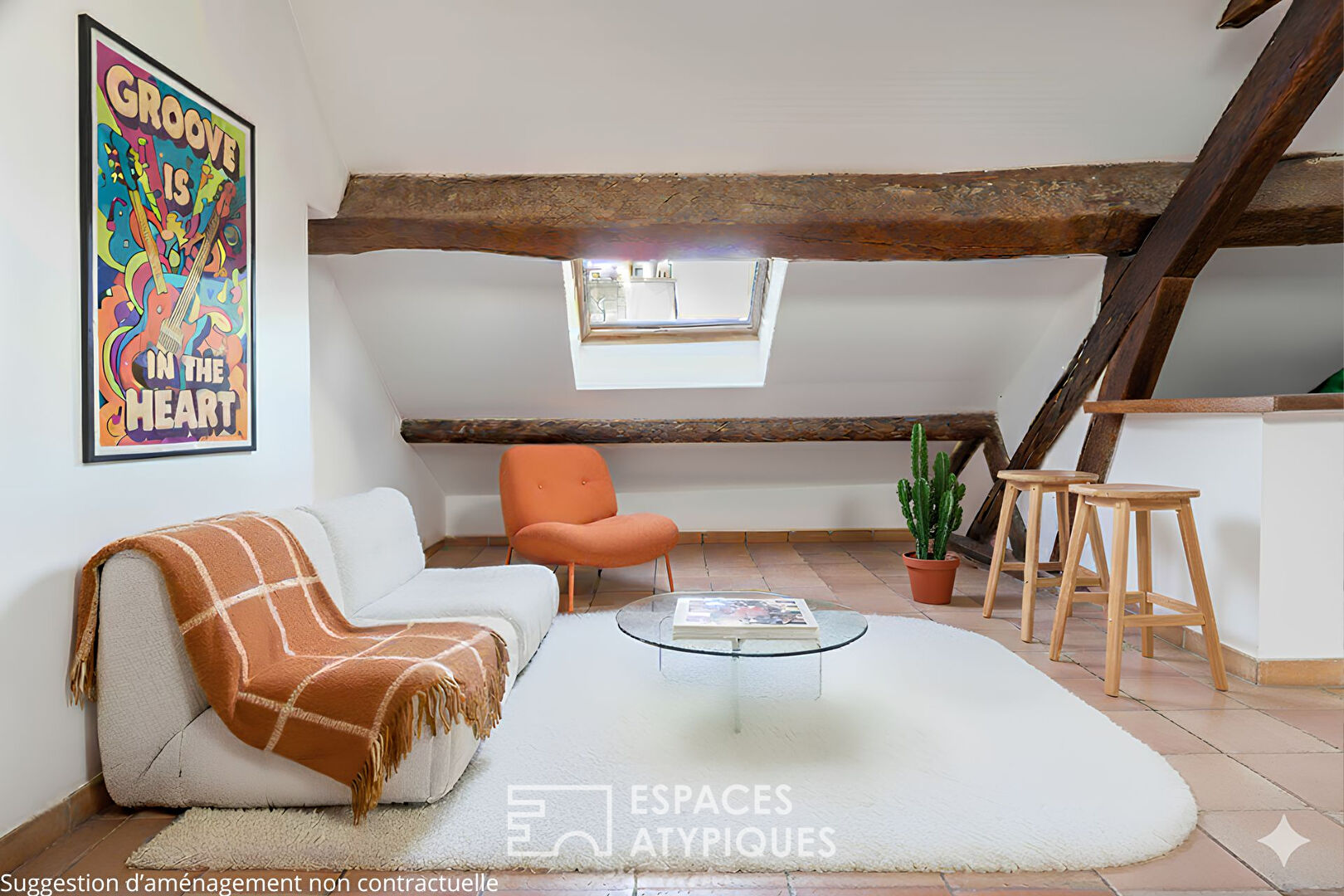 Dernier étage à réinventer dans le quartier des Archives