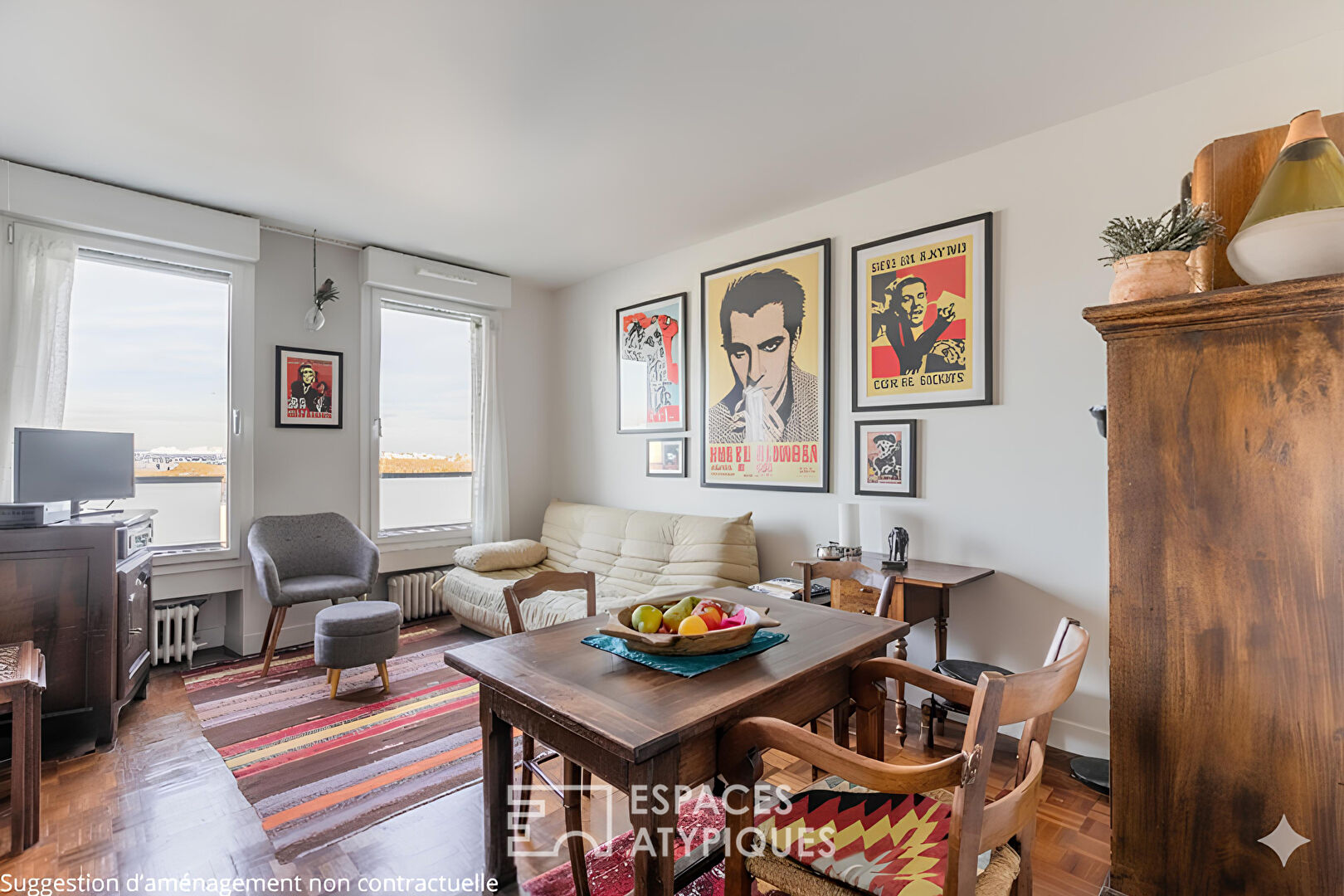 Appartement en étage élevé avec vue dégagée