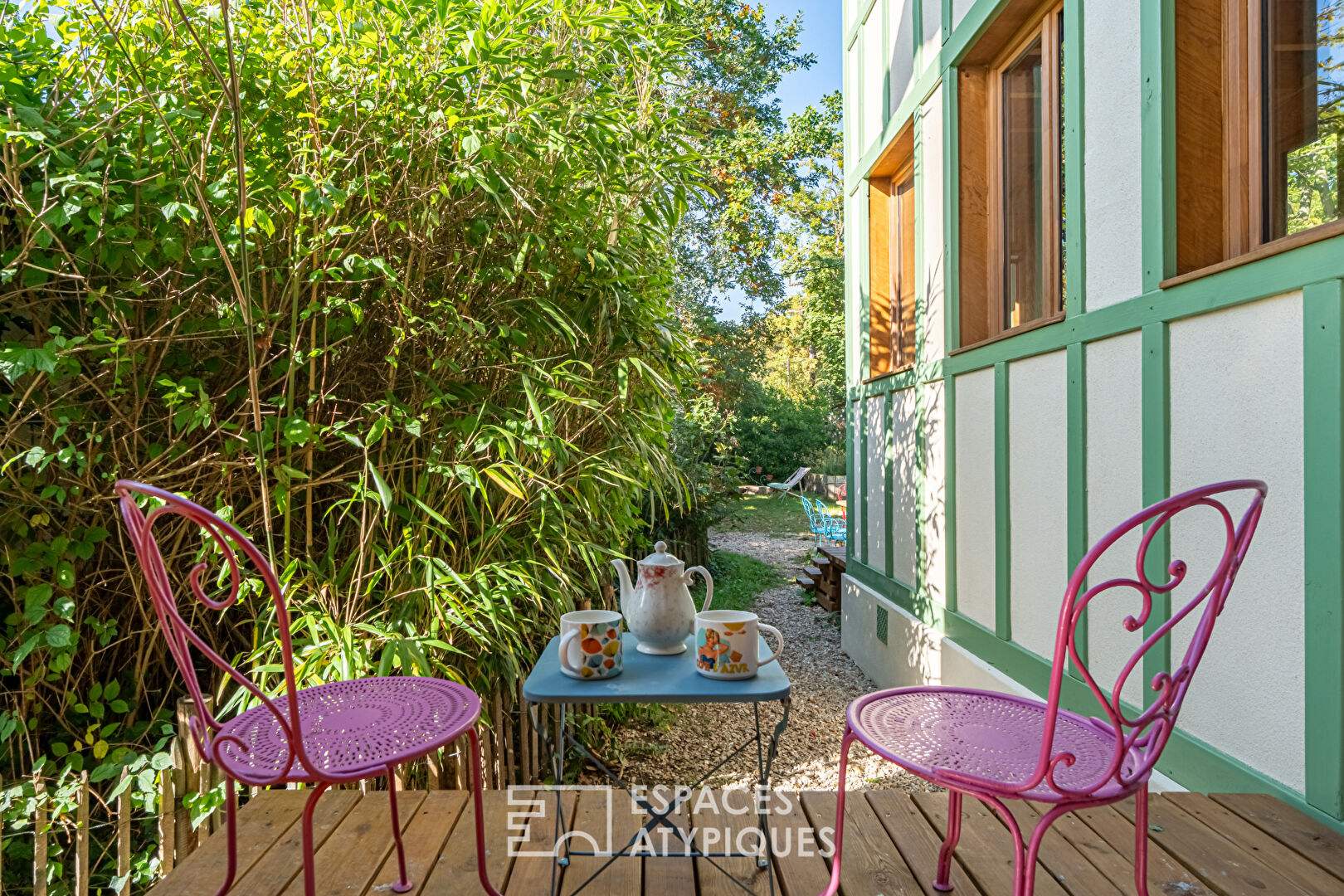 Photo Maison neuve à ossature bois style anglo-normand dans le parc de Maisons-Laffitte image 6/6