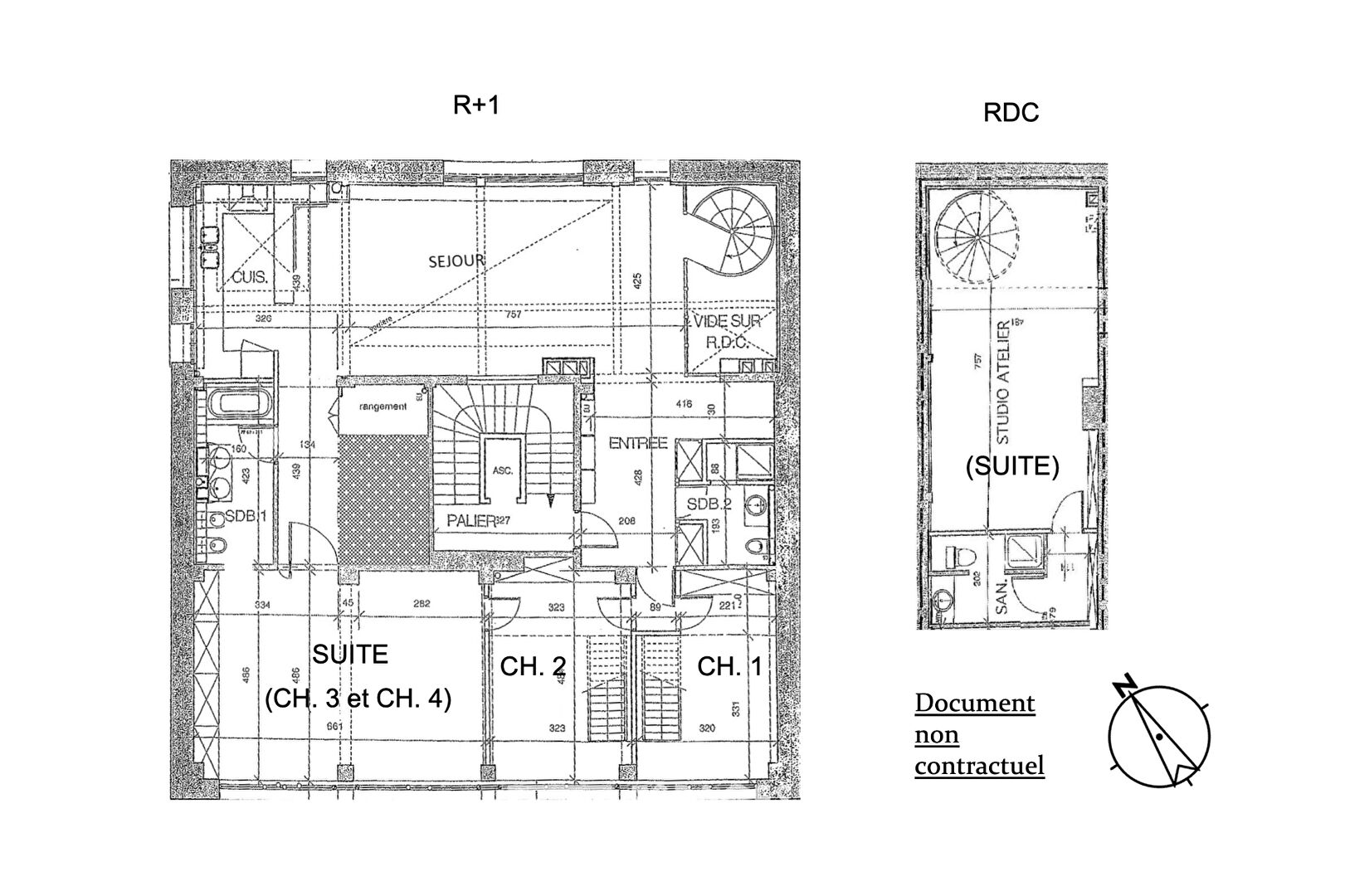 Loft familial dans ancien laboratoire pharmaceutique - Cimetière de Montmartre