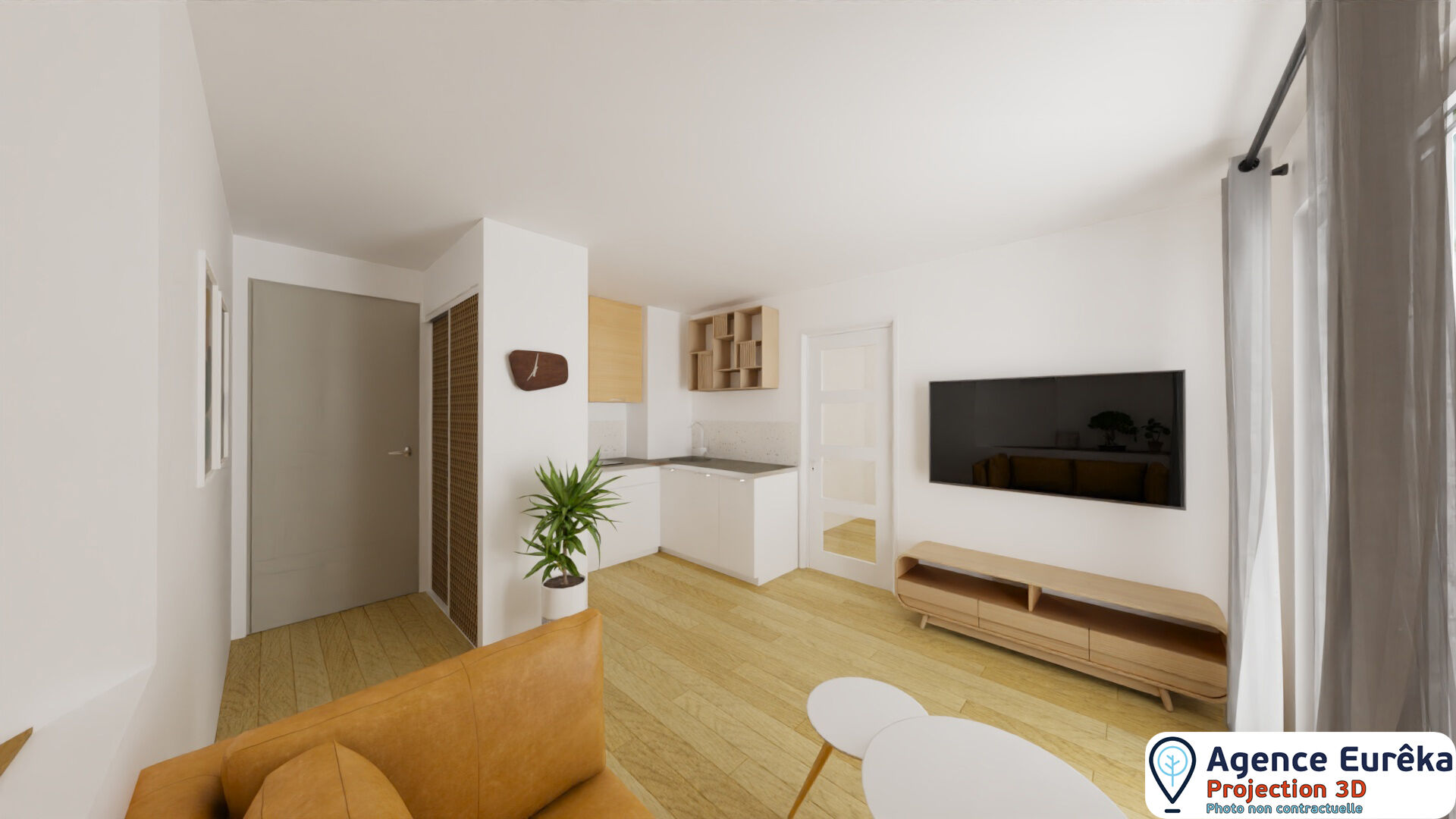 Appartement T2 en rez de jardin .