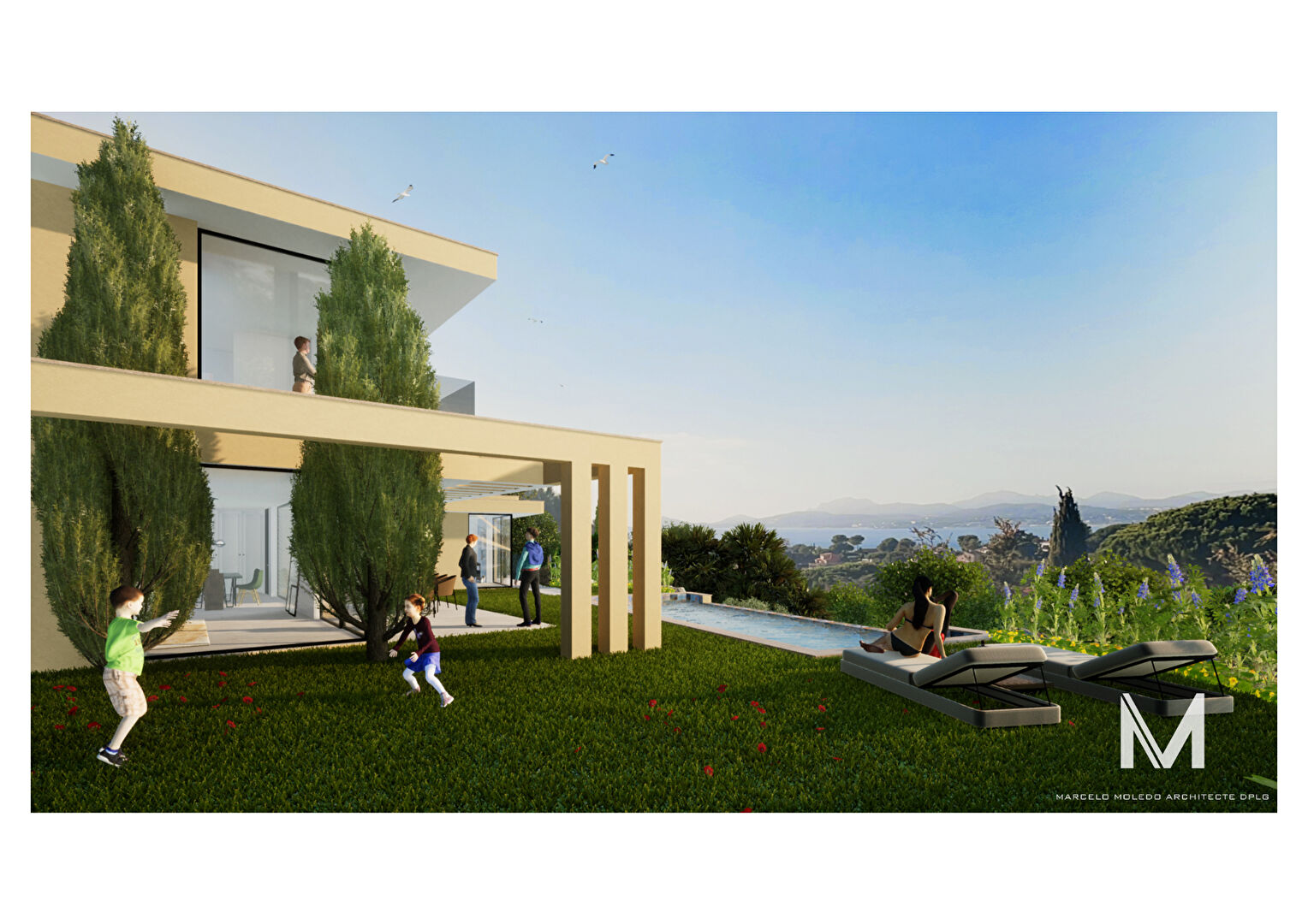 Photo TERRAIN À VENDRE DE 1 463 M² AVEC VUE MER ET PERMIS DE CONSTRUIRE ACCEPTÉ, SITUÉ DANS UN DOMAINE PRIVÉ AUX ISSAMBRES image 4/6