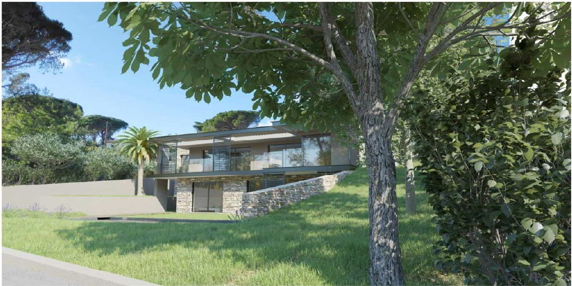 Photo SAINTE MAXIME A PIED DE LA MER - TERRAIN VUE MER PERMIS ACCORDE VILLA DE40 M² image 2/4