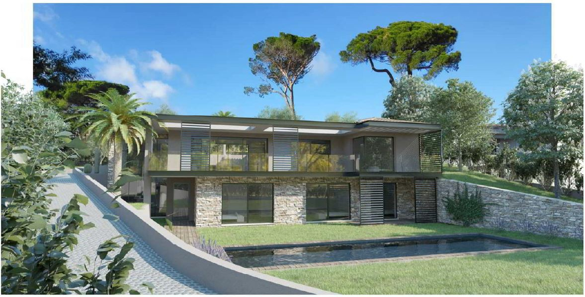 Photo SAINTE MAXIME A PIED DE LA MER - TERRAIN VUE MER PERMIS ACCORDE VILLA DE40 M² image 3/4