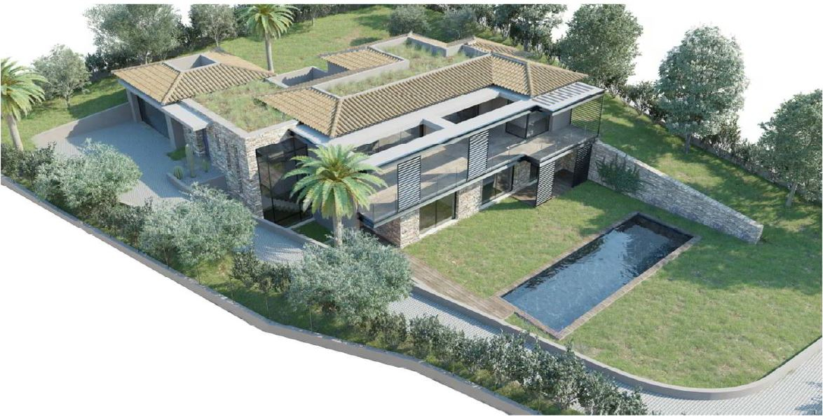 SAINTE MAXIME A PIED DU CENTRE - VILLA CONTEMPORAINE VUE MER 400M² 8 PIECES 395.25 M2