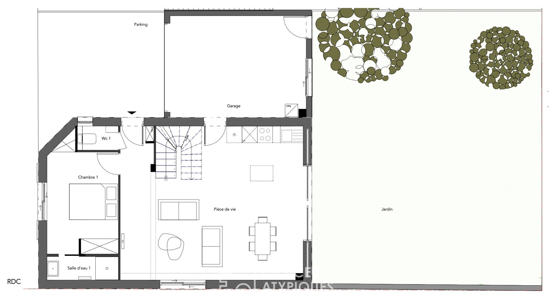 Photo Maison rénovée avec garage et parking image 2/3