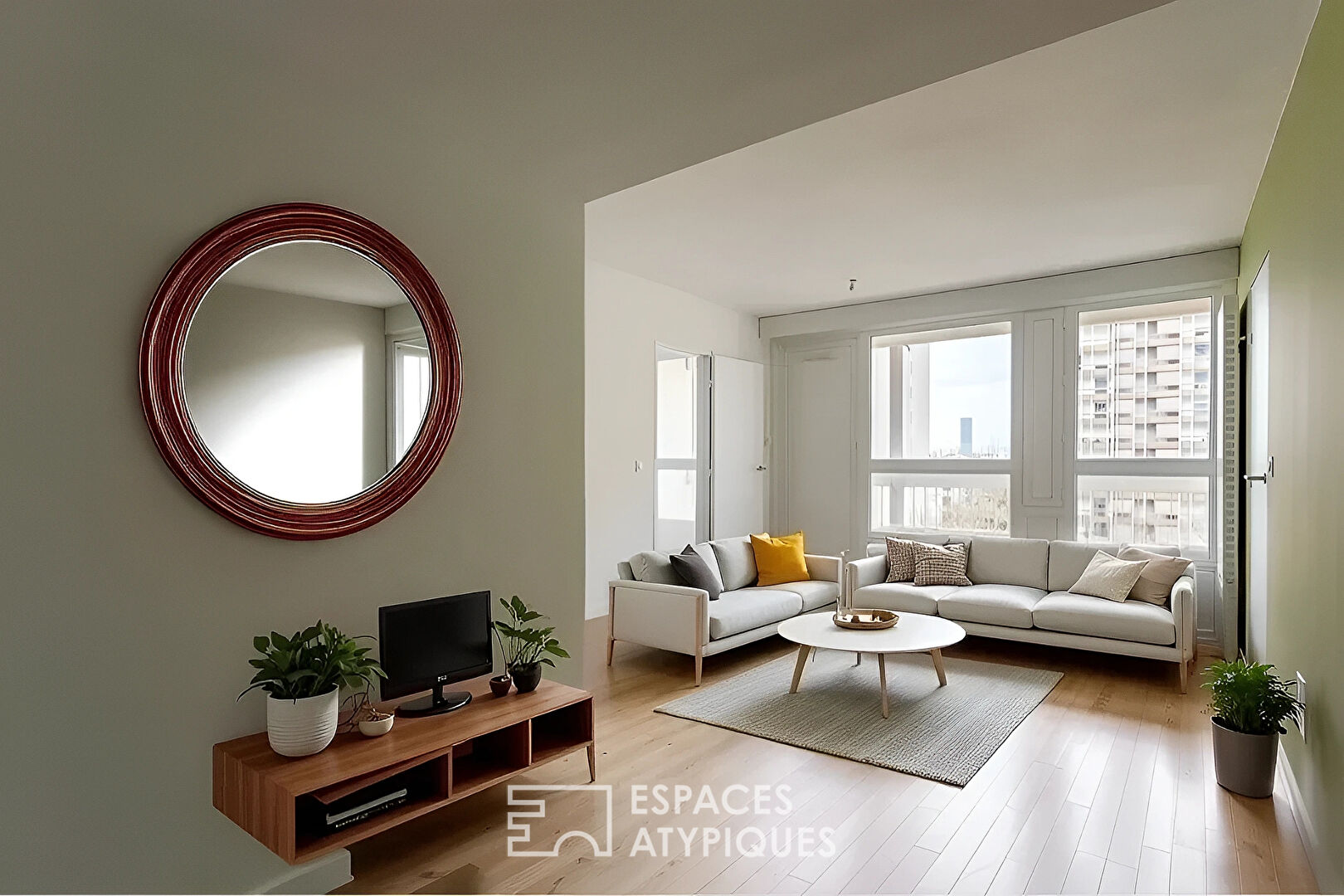 Appartement T2 rénové avec balcons
