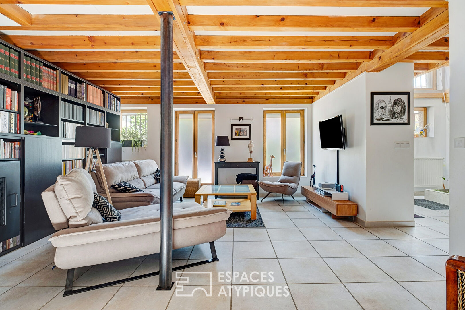 Maison de ville en duplex avec garage