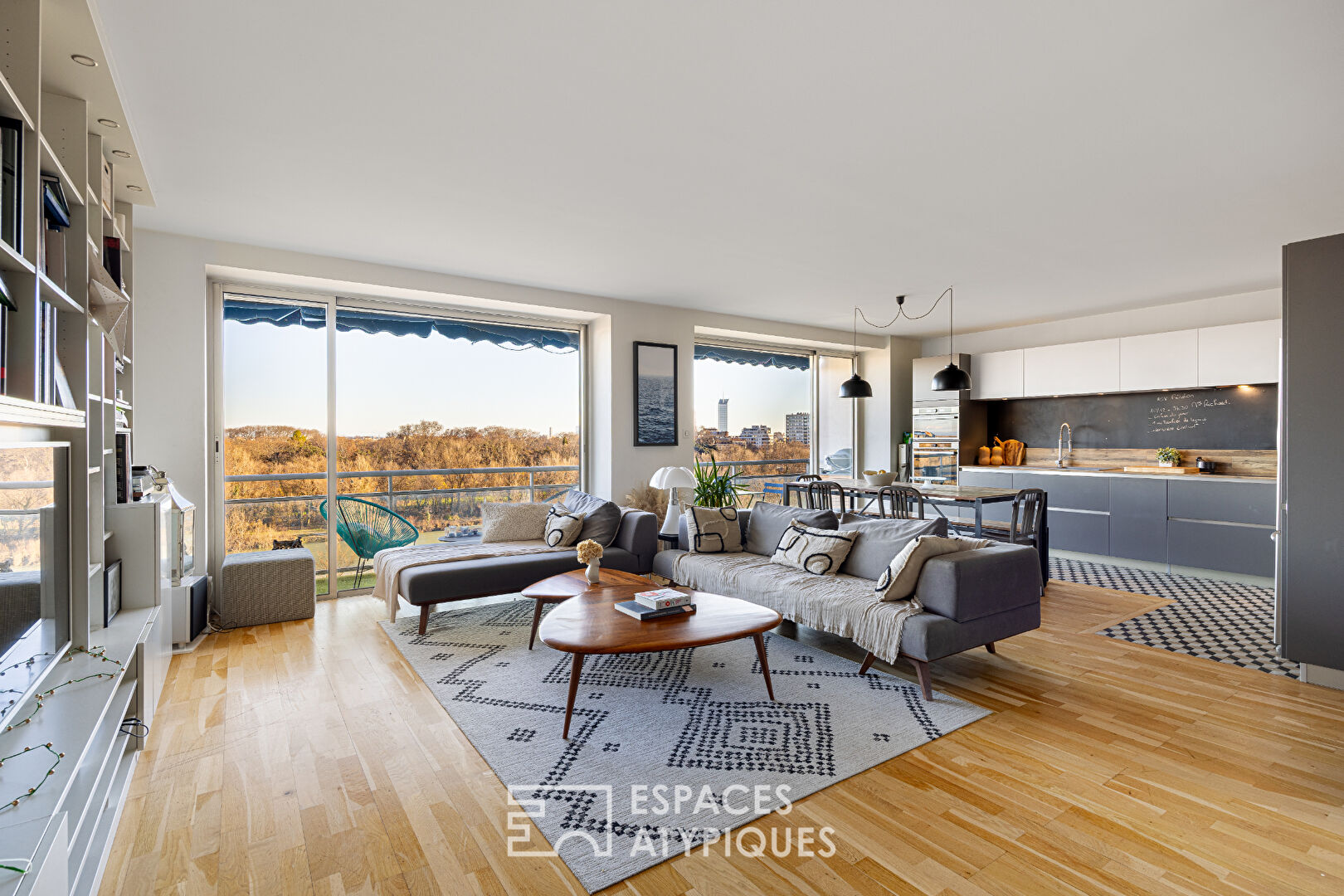 Appartement avec terrasse et vue sur le parc de la tête d'or
