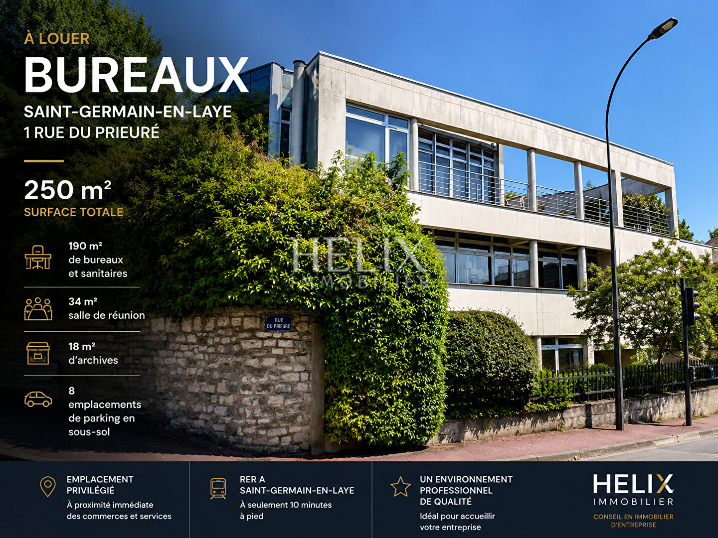 Agence immobilière de HELIX IMMOBILIER - HELIX IMMOBILIER SAINT GERMAIN EN LAYE