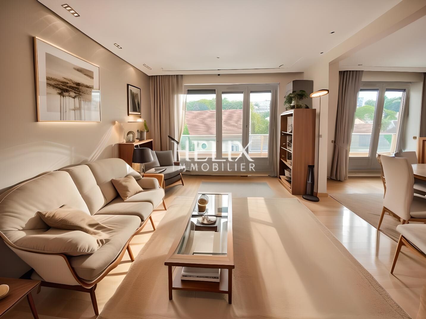 Appartement avec piscine 5 pièces 100 m2 et parking couvert