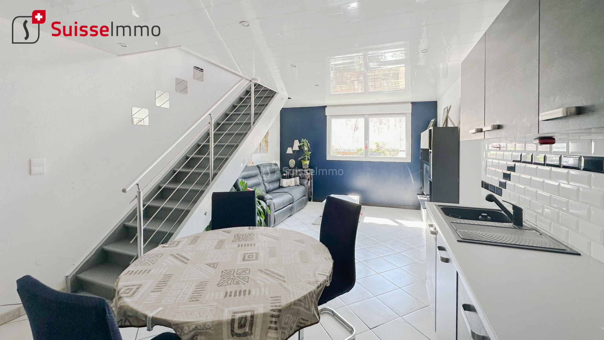 Appartement duplex rez de jardin 3 pièce(s) 85 m2