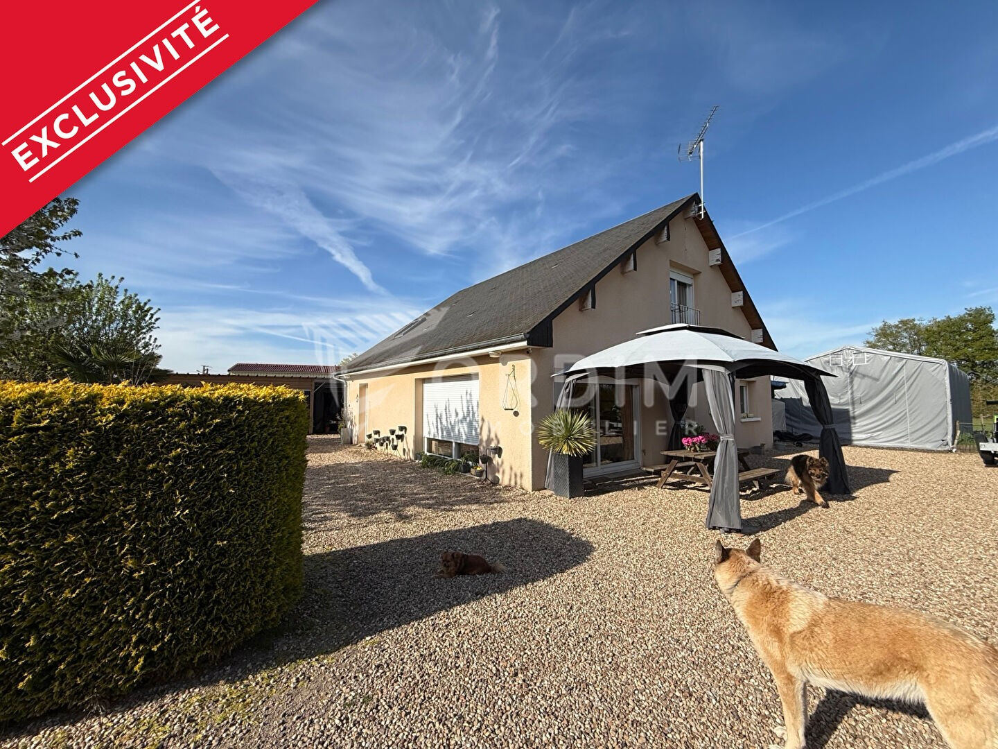 Maison secteur Beaulieu sur Loire 4 pièce(s) 3 chambres  terrain 7140 m²