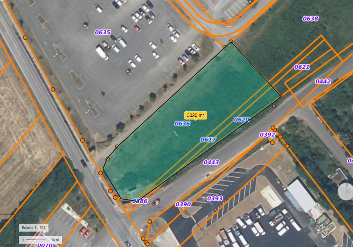 ZONE COMMERCIALE PERRIGNY AUXERRE - TERRAIN CONSTRUCTIBLE DE 3012M²